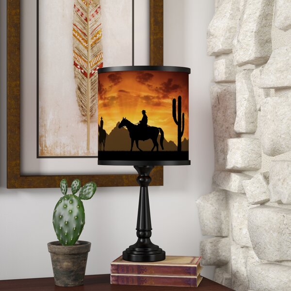 Western table lamps living hot sale room